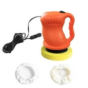 Kudiqi 12V Car Polisher Waxer Kit Waxing Polishing Machine (Orange)